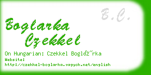 boglarka czekkel business card